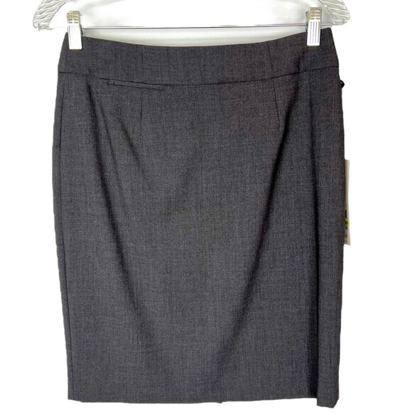 Calvin Klein Womens Gray Petite Pencil Skirt Career Suit Separates size 4P - Picture 4 of 14